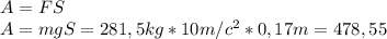 A=FS\\
A=mgS=281,5 kg*10m/c^2*0,17m=478,55























