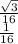 \frac{\sqrt{3}} {16} \\
 \frac{1}{16}