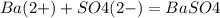 Ba(2+)+SO4(2-) = BaSO4