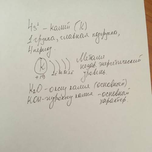 Какому элементу соответствует электронная формула 4's опредилит4 положение этого элемента в периодич
