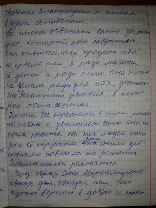 Образ сони мармеладовой и его значение в романе преступление и наказание