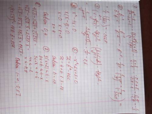 1. сократите дробь и найдите её значение при x=-0,5 2. выражение и найдите его значение b = 3. выраж