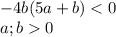 -4b(5a+b)0\
