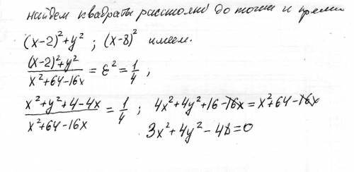 Составить уравнение места точек, отношение расстояний которых до данной точки а(х0; у0) и до данной
