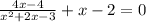 \frac{4x-4}{x^2+2x-3}+x-2=0
