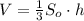 V=\frac{1}{3} S_o\cdot h