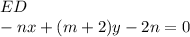 ED\\
-nx+(m+2)y-2n=0