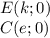 E(k;0)\\
C(e;0)
