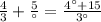 \frac{4}{3} + \frac{5}{а} = \frac{4а+15}{3а} 
