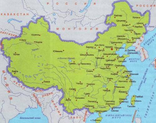 Где находится великая китайская равнина ( рисунок)