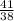 
 \frac{41}{38}