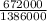 \frac{672000}{1386000}