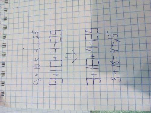 9+10+4=25 это из спичек одну надо переставить кроме равно и 25 скажите ответ