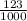 \frac{123}{1000
}