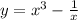 y= x^3 - \frac1x\\
