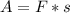 A=F*s
