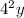 4^2y