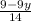 \frac{9-9y}{14}