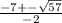 \frac{-7 +- \sqrt{57} }{-2} 
