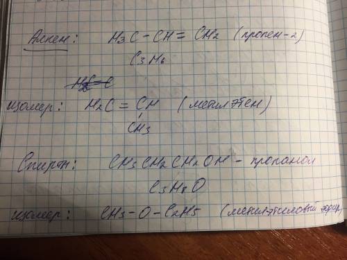 Напишите изомеры по алкенам , спиртам и аминокислотам