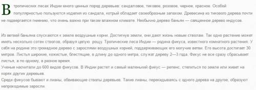 Сообщение на тему тропические леса индии