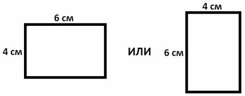 Периметр прямоугольника равен 20 см,площадь 24 см². найти длины сторон.