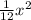 \frac{1}{12} x^{2}