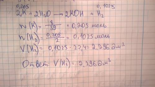 Какой обьем h образуется взаимодействия 8гкch20