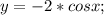 y=-2*cosx;
