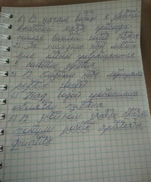 Подчеркнуть грамматическую основу сущ.гл.прил.пред. и т.д 1 в началевесны к звокой весенней капели п