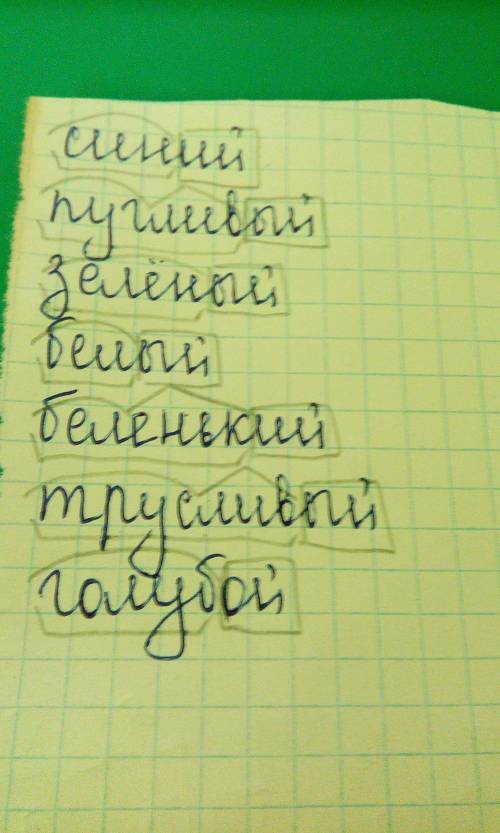 Выпишите имена прилагательные.выделите окончания ,основу и корень. синий,синеть,синева.пугать,испуг,