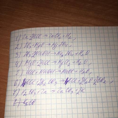 Предложите все возможные реакция в результате которых образуются соли между двумя из указанных вещес
