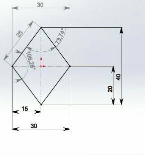 Постройте ромб по заданному условию 1) a = 50 мм, a = 110° 2) a = 4 см, β = 60° 3) d = 4 см, e = 3 с