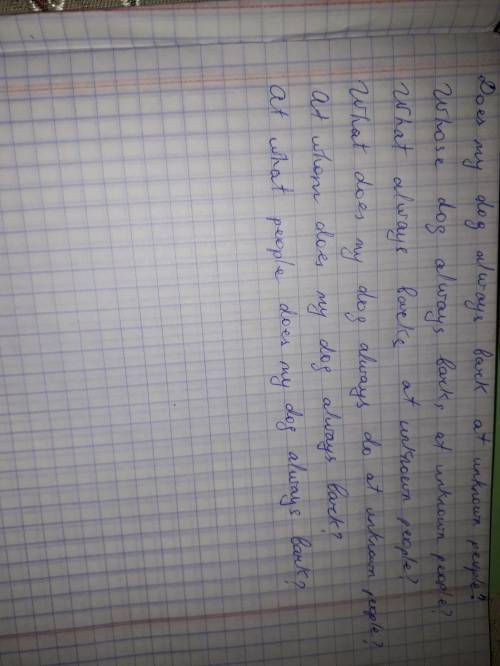 Задать вопросы(общий, альтернативный, раздел., к подлеж., к сказуем., к допол., к опр. доп., к опр.