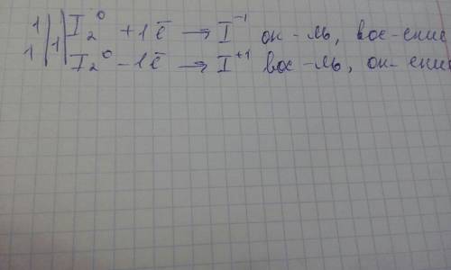 I2 + 2koh = h2o + ki + kio електронний