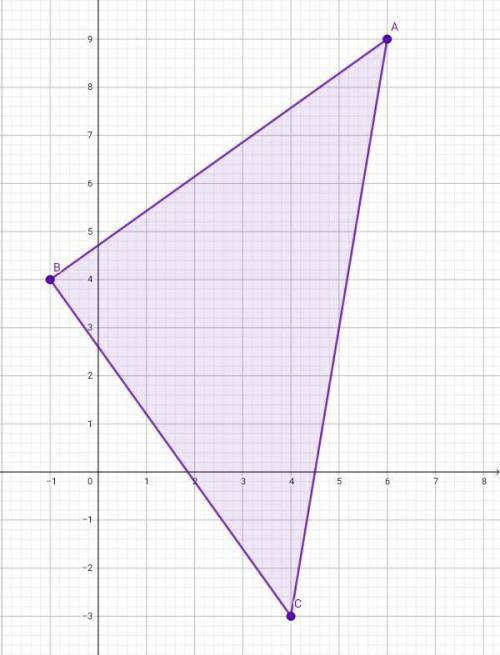 Докажите что треугольник abc вершины которого имеют координаты a (6; 9), в(-1; 4) с(4; -3) является