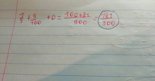 ответ к дроби 1/9+9/100-100/101+200/202