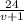 \frac{24}{v+1}