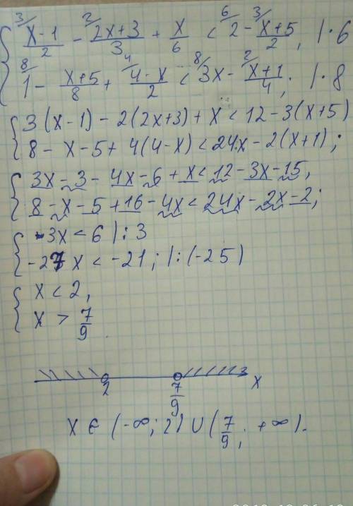 30 1 пример решите систему неравенств