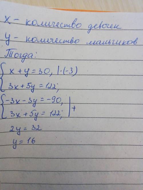 306. Вася посчитал, что если каждая девочка прине-сёт по 3 кг макулатуры, а каждый мальчик — по5 кг,