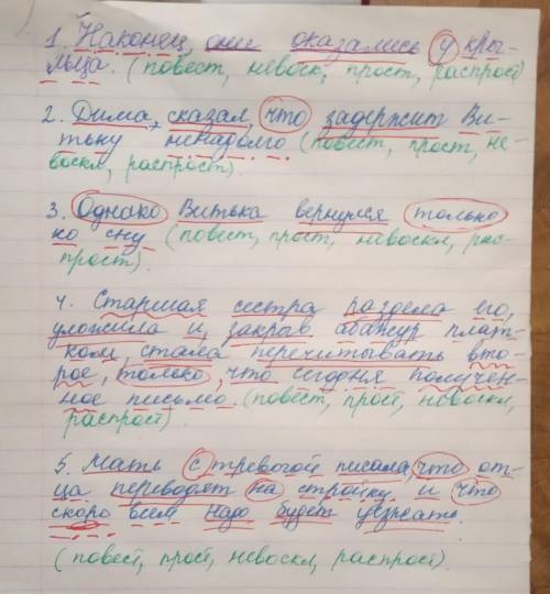 Синтаксический анализ. Прочитайте текст:(1) Наконец, они оказались у крыльца. (2)Дима сказал, что за