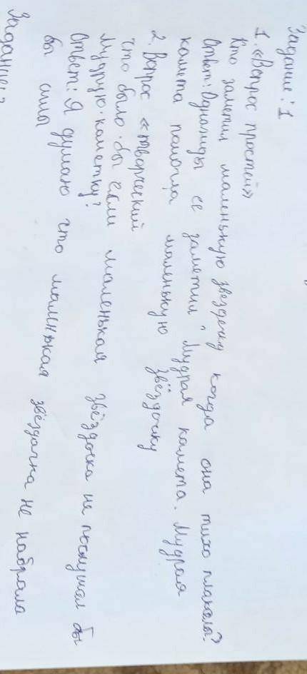 Задание 11. Составьте и запишите два оценочных во к тексту, используя «ромашку Блума»: один во Кто?