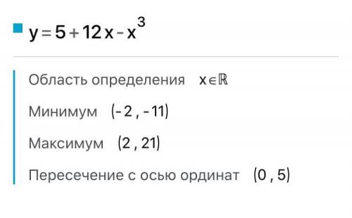Укажите критически точки функции у=5+12х-х³