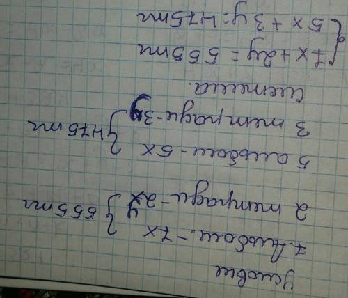 Решите задачу, составив систему уровнений