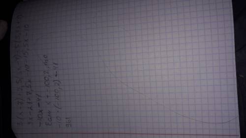 С ть вираз 3×(х-7)+2,5×(3х-4)-5×(3,1х+2) і обчисліть його значення при х= -100,2
