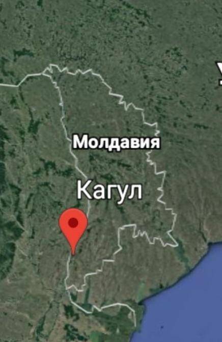В каком направлении расположен город Тирасполь, относительно города Кагул?