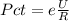 Pct = e\frac{U}{R}