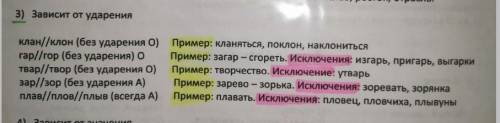Составьте в тетради схему правописания корней ГАР ГОР​