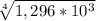 \sqrt[4]{1,296*10^3}