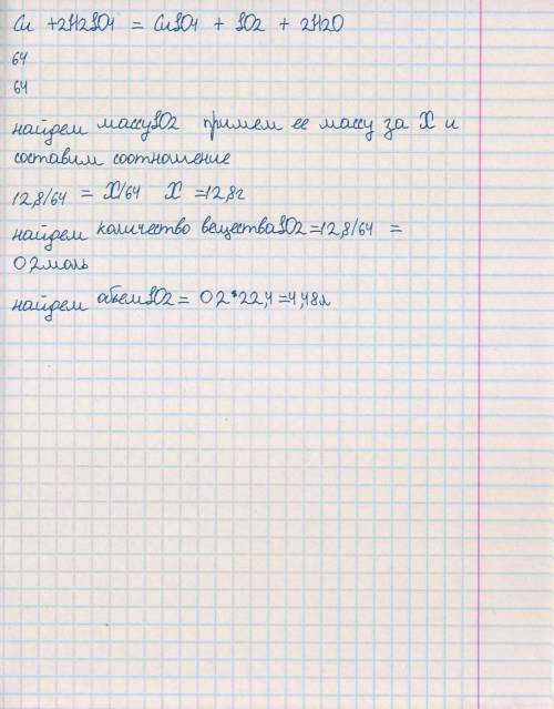 4) По уравнению реакции 2Cu + S = CuS вычислите массу и количество сульфида меди (II), если в реакци